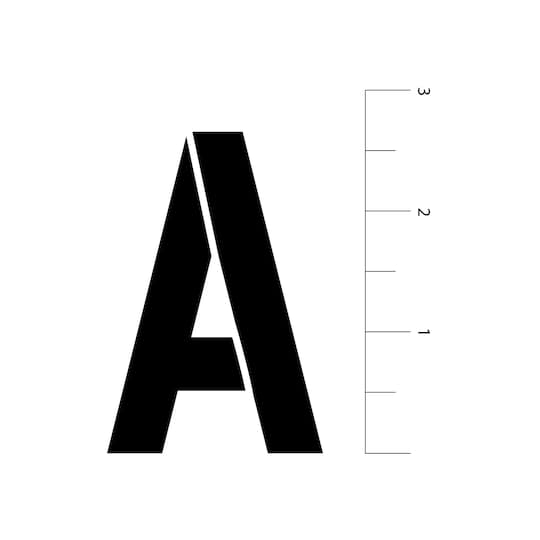 Alphabet Bold Sans Serif Stencils, 7" x 10" by Craft Smart®